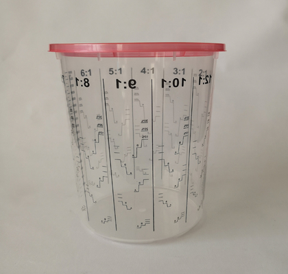 China paint mixing cup in different color printing and in differernt color material supplier