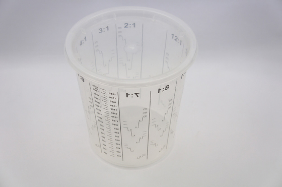 2240ml Disposable Mixing cup Auto Plastic Single Use plastic pots measuring printed cup calibrated-up cup supplier