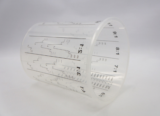 2240ml Disposable Mixing cup Auto Plastic Single Use plastic pots measuring printed cup calibrated-up cup supplier