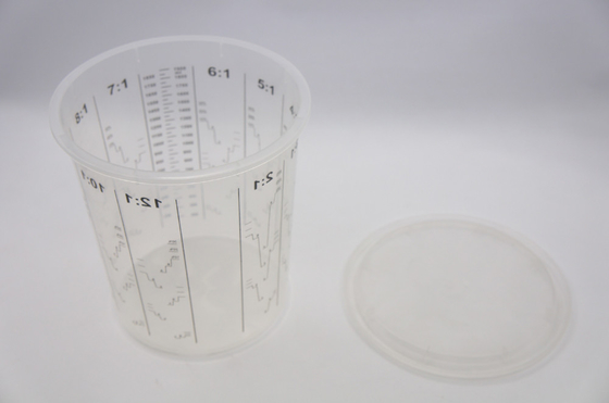 2240ml Disposable Mixing cup Auto Plastic Single Use plastic pots measuring printed cup calibrated-up cup supplier