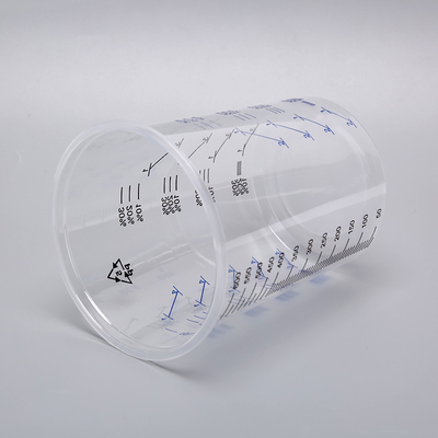 600ml Disposable Mixing cup Auto Plastic Single Use plastic pots measuring printed cup calibrated-up cup supplier
