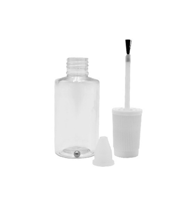20ml pet plastic bottle with cap and brush steel ball car paint touch up paint bottle supplier